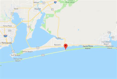 Navarre Beach Map Navarre Beach Map