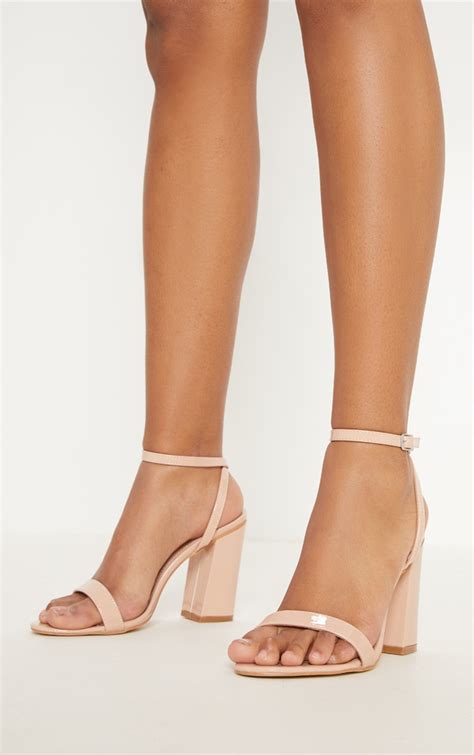 Nude Block Heel Shoes