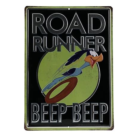 Open Road Brands Road Runner Black Embossed Tin Sign At Tractor Supply Co