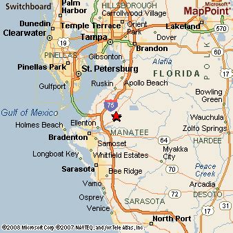 Parrish Florida On Map