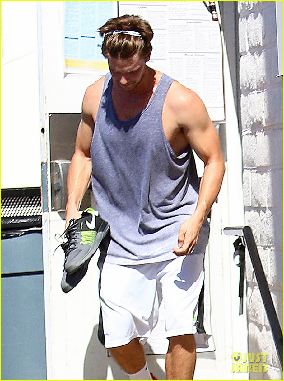 Patrick Schwarzenegger Shows Off Muscles Walking Shirtless Through Patrick Schwarzenegger Shows Off Muscles Walking Shirtless Through