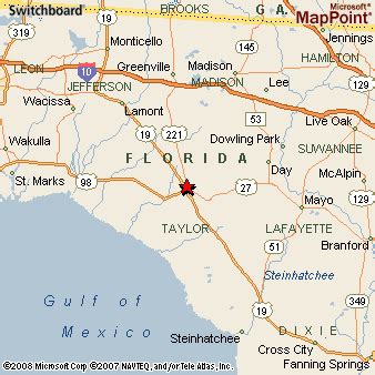 Perry Florida Map Perry Florida Map