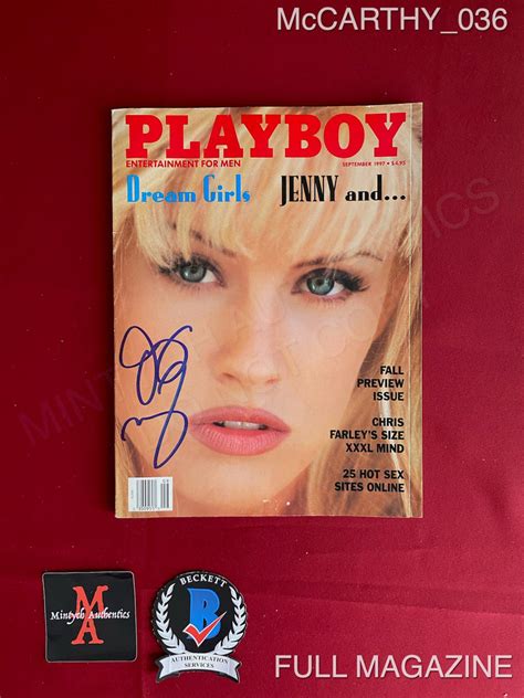 Playboy September 1997 Jenny Mccarthy Dreamgirls Dream Girls Je