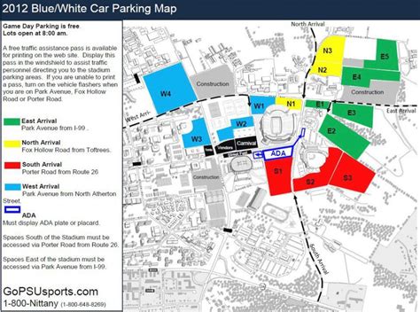 Psu Football Parking Passes