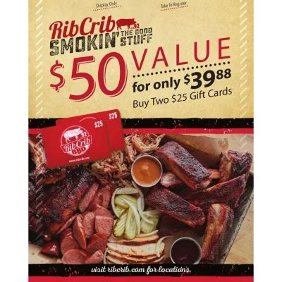 5 Ways Rib Crib Gift Card