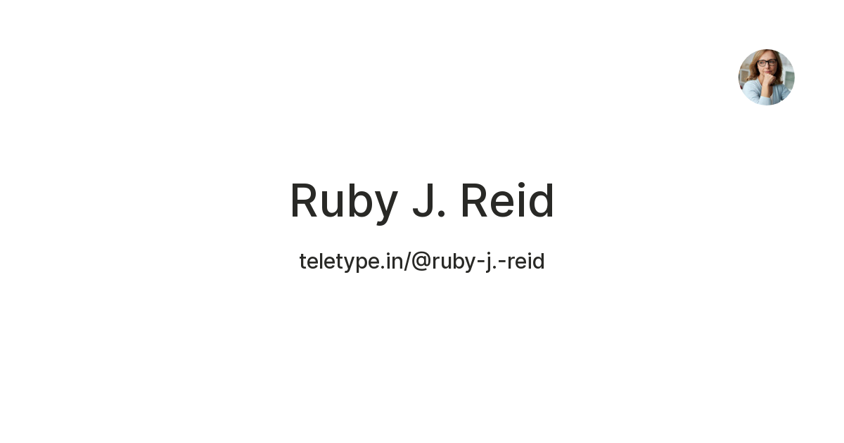 Ruby J Reid Teletype