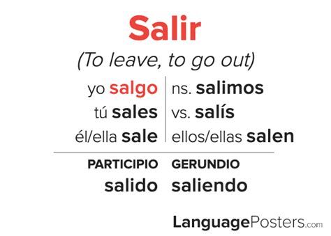 Salir In English