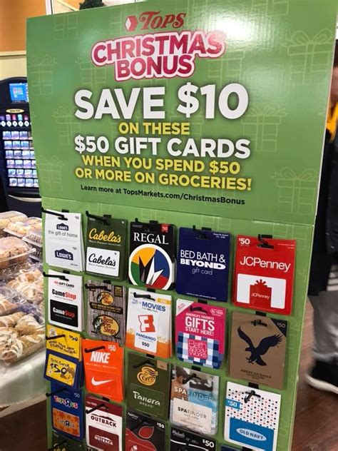 Save 10 Off A 50 Gift Card At Tops Markets Promotion My Momma Taught Me Save 10 Off A 50 Gift Card At Tops Markets Promotion My Momma Taught Me