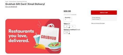 Send Grubhub Gift Card