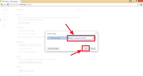 Set A Homepage On Chrome