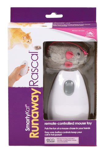 Smartykat Runaway Rascal Remote Controlled Rechargable Mouse Cat Toy Smartykat Runaway Rascal Remote Controlled Rechargable Mouse Cat Toy