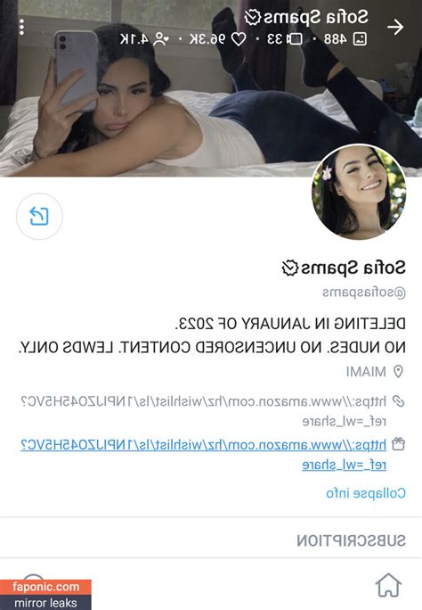 Sofiaspams Onlyfans Leak Is It Legal