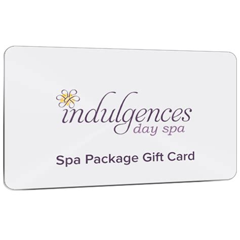 Spa Package Gift Card Indulgences Day Spa Spa Package Gift Card Indulgences Day Spa