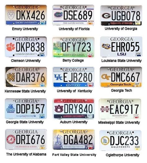 Specialty Plates Georgia