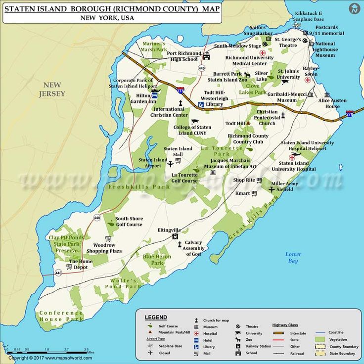 Staten Island Map Staten Island Map