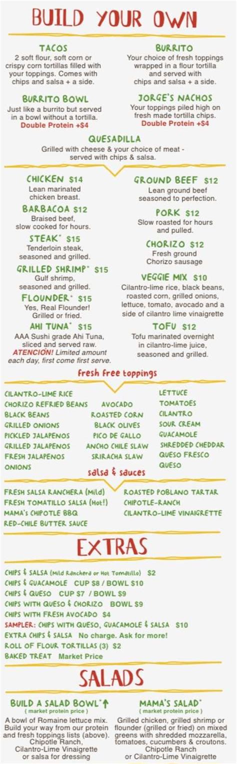 Taco Mama Menu Tuscaloosa Al Taco Mama Menu Tuscaloosa Al