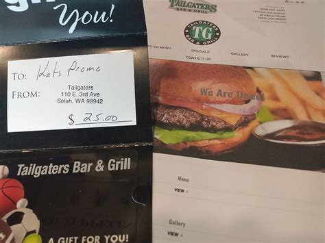 Tailgaters Gift Card
