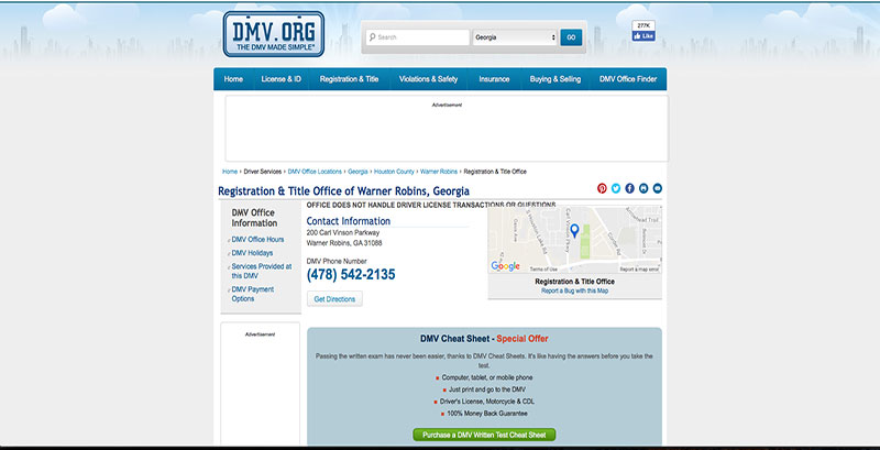 Warner Robins Dmv Hours